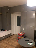 Nový stav obývacího pokoje ve zrekonstruovaném bytě